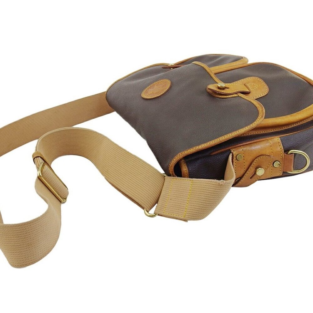 HUNTING WORLD Shoulder Bag Dark brown Women Authentic secondhand